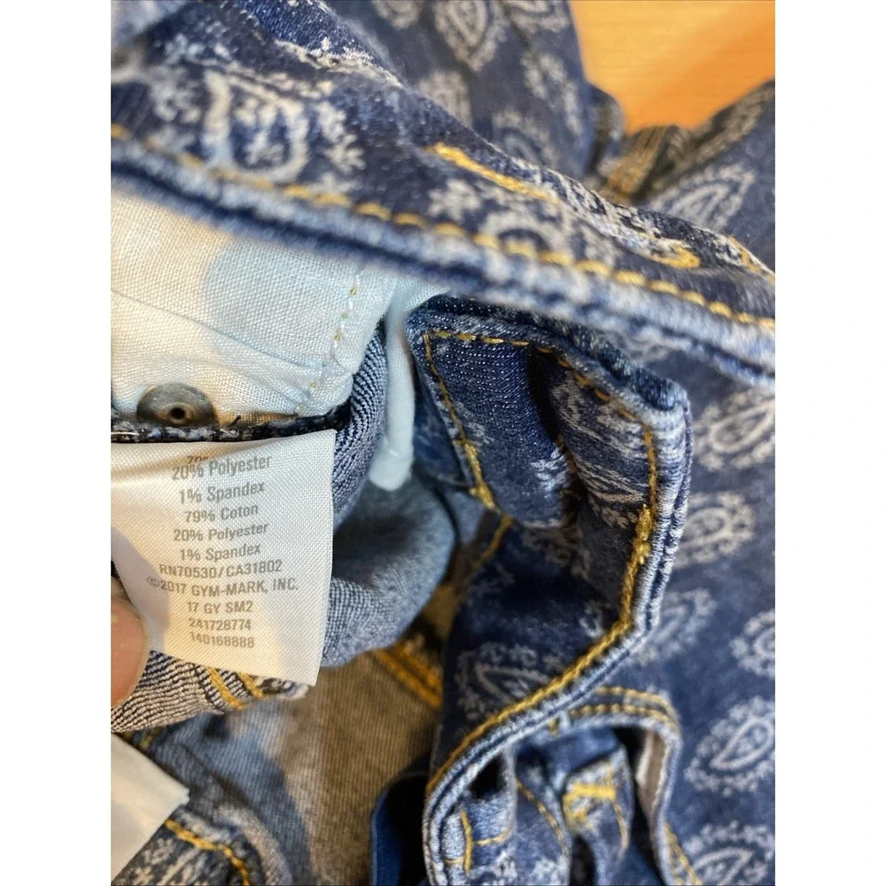 Gymboree Girls Blue Denim Bermuda Short Size 6 2017 Tag Paisley‎